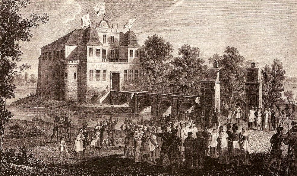 Замок в Курнике, 1842 год