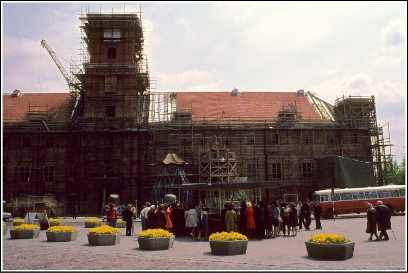 Реконструкция Королевского замка в Варшаве, 1974 год