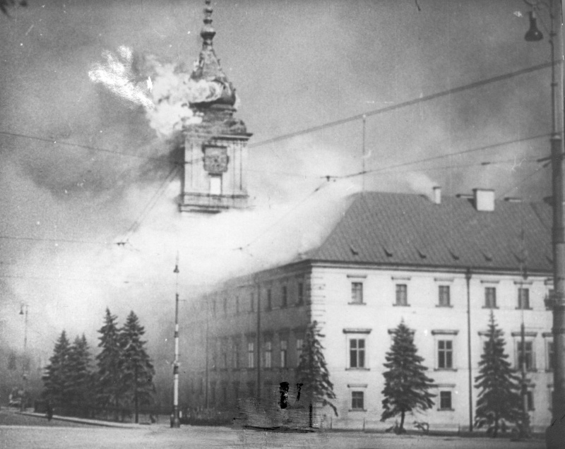 Королевский замок в Варшаве, 1939 год