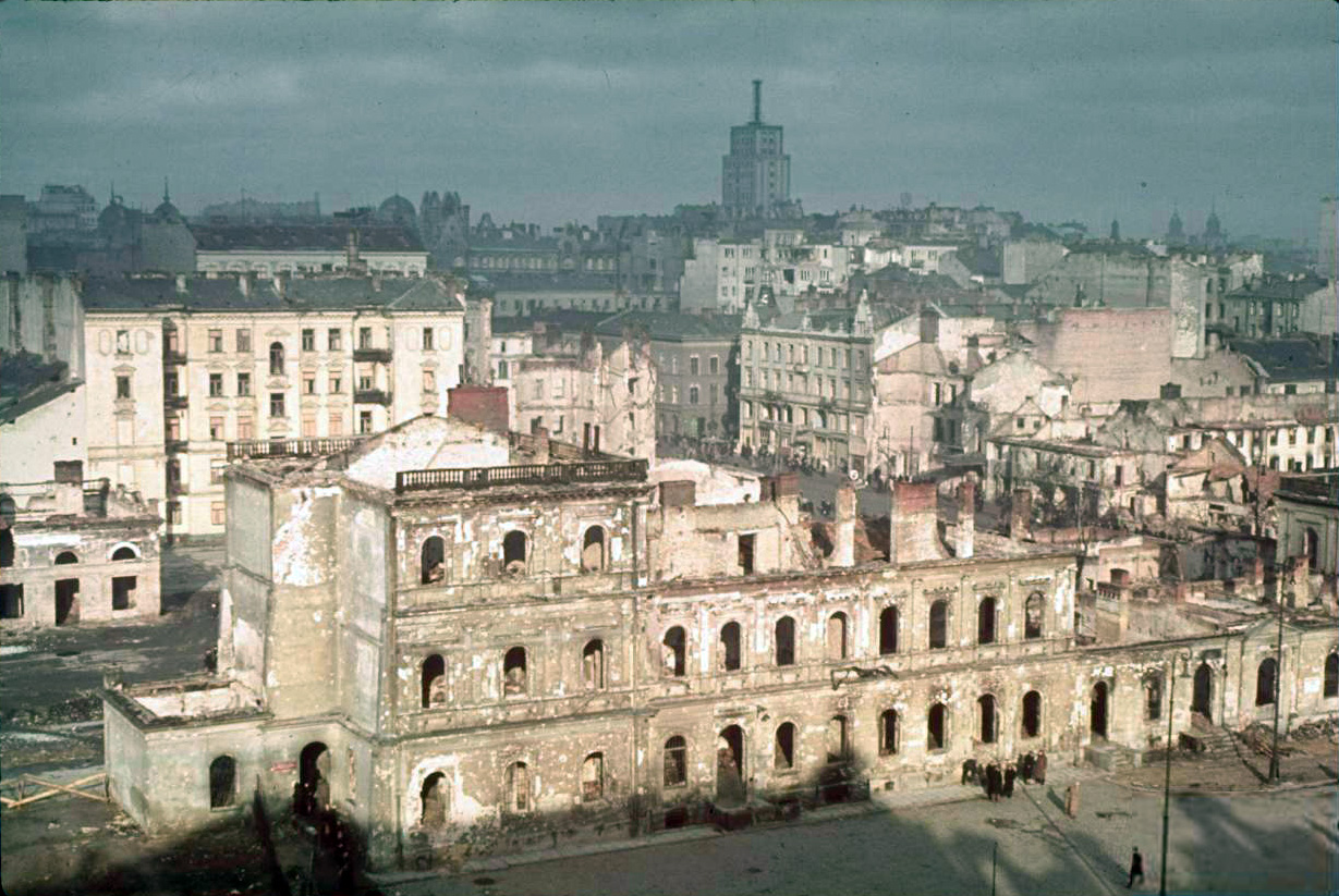 Разрушенная немцами Варшава, 1939 год